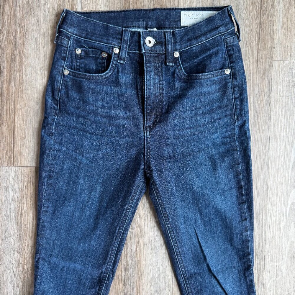 Rag & Bone High Rise Ankle Skinny Jeans Size 26 - Picture 2 of 5